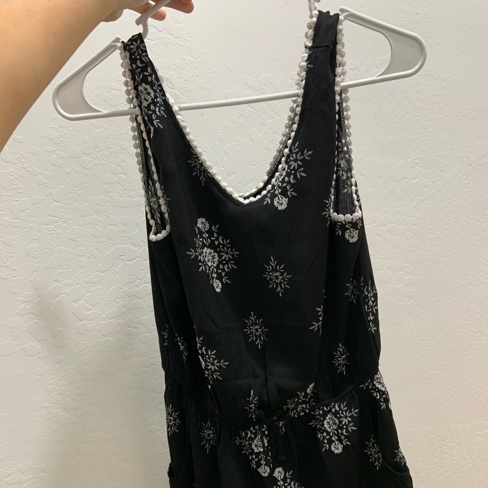 romper (black with white flowers)